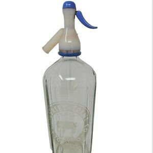 Vintage 1930s Nu Jersey Creme Seltzer Bottle Toronto Elephant Celluloid Siphon